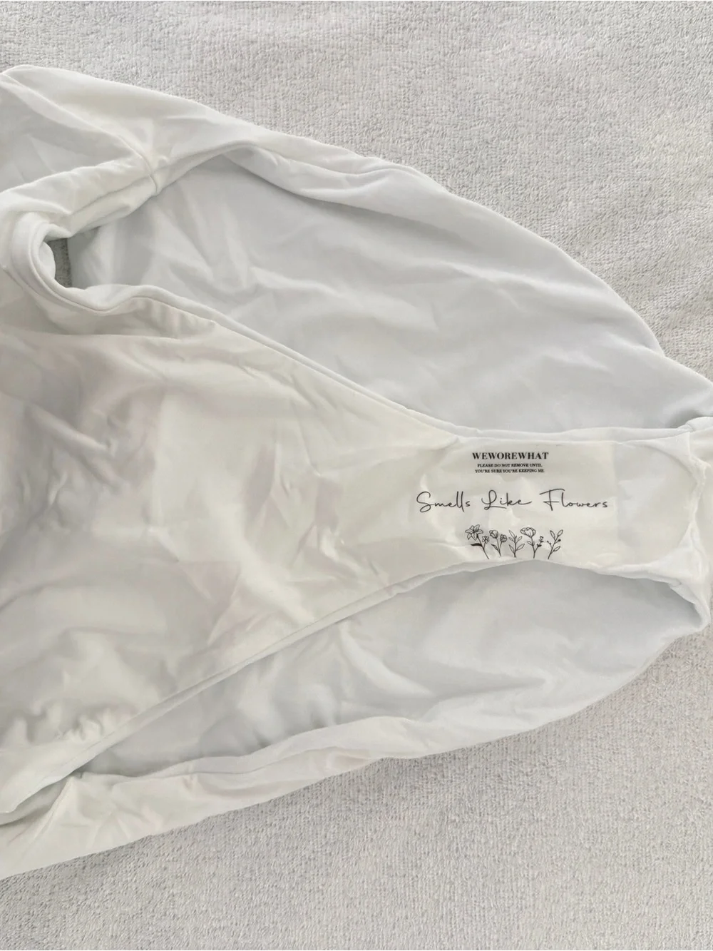 NWT- Weworewhat Optic White Emily  Bikini bottom- S